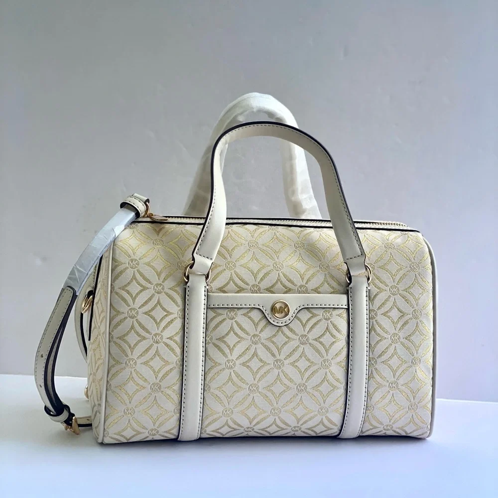 MICHAEL KORS JST TRAVEL MEDIUM DUFFLE SATCHEL SHOULDER CROSSBODY BAG MK